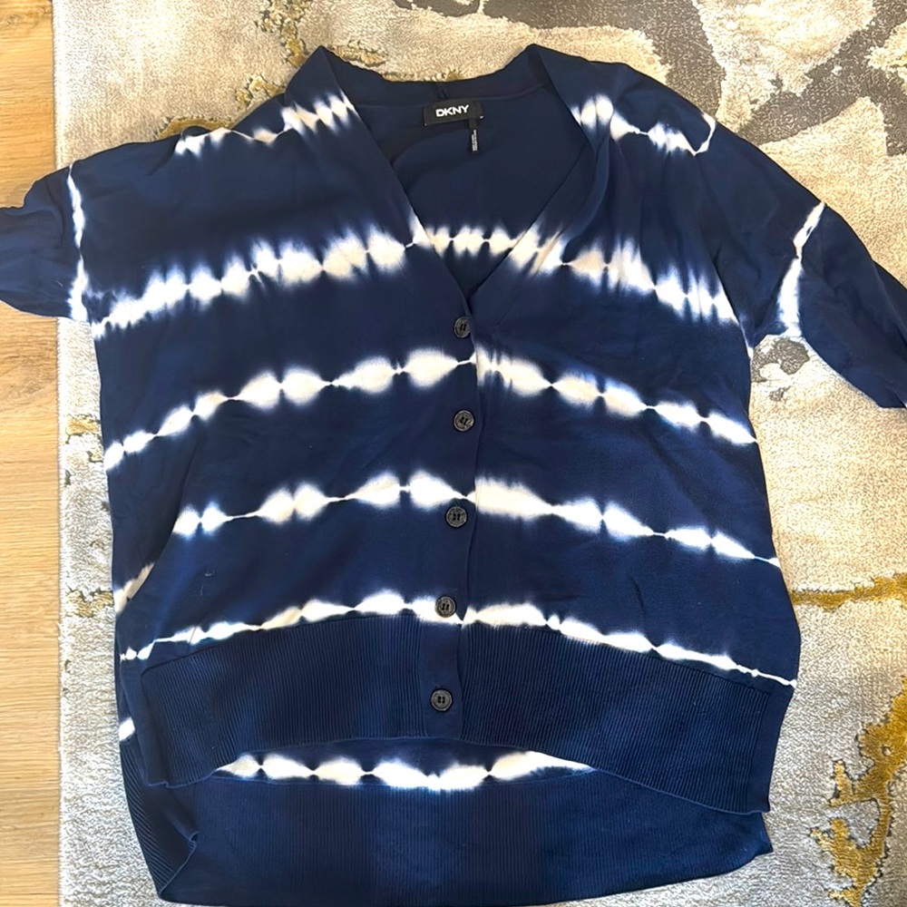 DKNY Deep Blue Cardigan